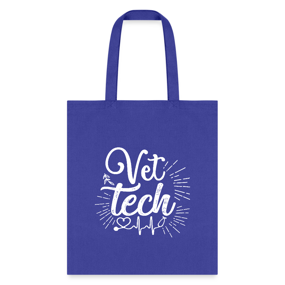 Vet Tech Stethoscope Pulse Tote Bag-Tote Bag | Q-Tees Q800-I love Veterinary