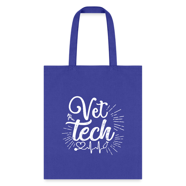 Vet Tech Stethoscope Pulse Tote Bag-Tote Bag | Q-Tees Q800-I love Veterinary