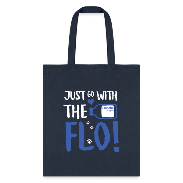 Just go with the Flo! Tote Bag-Tote Bag | Q-Tees Q800-I love Veterinary