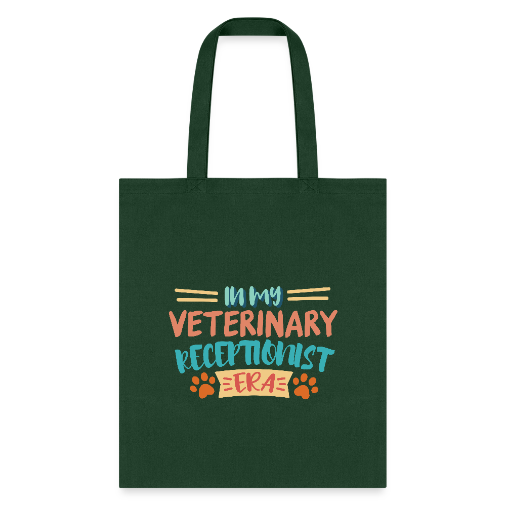 Veterinary receptionist ERA Cotton Tote Bag-Tote Bag | Q-Tees Q800-I love Veterinary