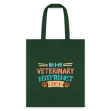 Veterinary receptionist ERA Cotton Tote Bag-Tote Bag | Q-Tees Q800-I love Veterinary