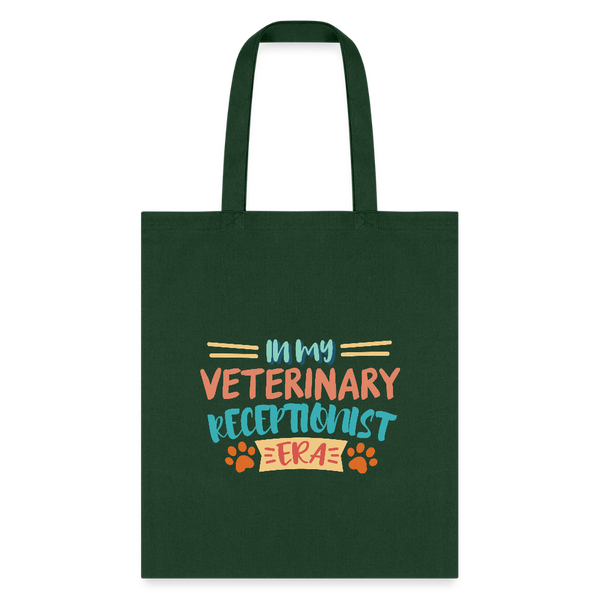 Veterinary receptionist ERA Cotton Tote Bag-Tote Bag | Q-Tees Q800-I love Veterinary
