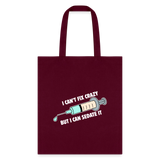 I can't fix crazy but I can sedate it Cotton Tote Bag-Tote Bag | Q-Tees Q800-I love Veterinary