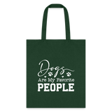 Dogs Are My Favorite People Tote Bag-Tote Bag | Q-Tees Q800-I love Veterinary