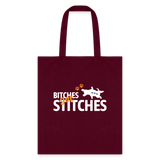 Bitches get stiches Tote Bag-Tote Bag | Q-Tees Q800-I love Veterinary