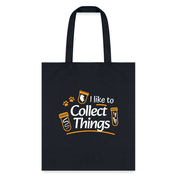 I like to collect things Tote Bag-Tote Bag | Q-Tees Q800-I love Veterinary