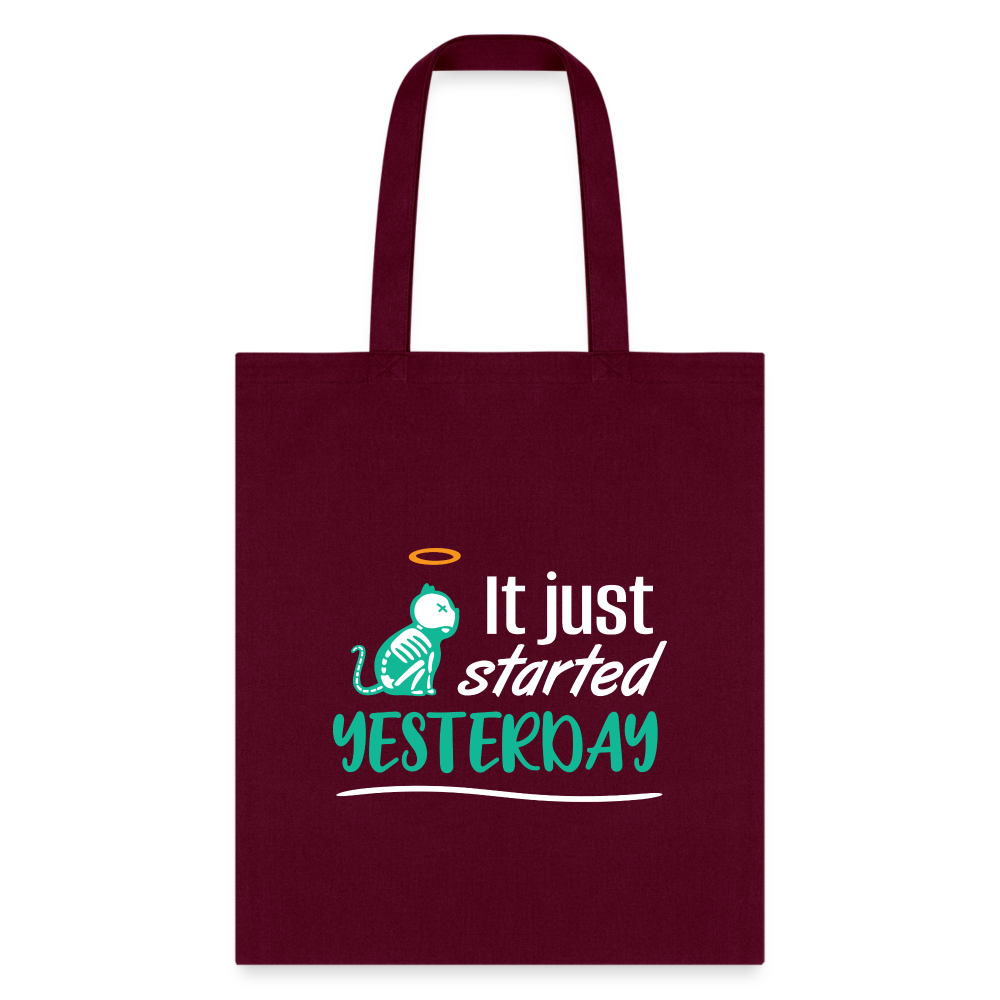 It just started yesterday Tote Bag-Tote Bag | Q-Tees Q800-I love Veterinary