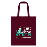 It just started yesterday Tote Bag-Tote Bag | Q-Tees Q800-I love Veterinary