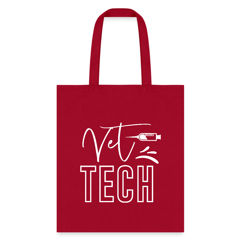 Vet Tech Needle Tote Bag-Tote Bag | Q-Tees Q800-I love Veterinary