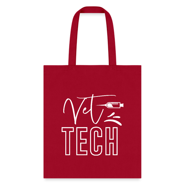 Vet Tech Needle Tote Bag-Tote Bag | Q-Tees Q800-I love Veterinary
