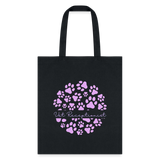 Vet Receptionist circle paws pattern Tote Bag-Tote Bag | Q-Tees Q800-I love Veterinary