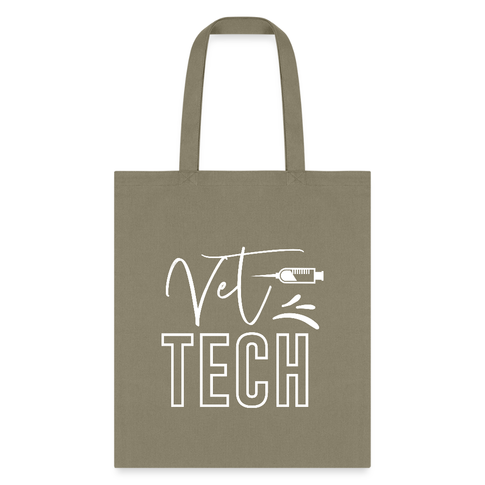 Vet Tech Needle Tote Bag-Tote Bag | Q-Tees Q800-I love Veterinary