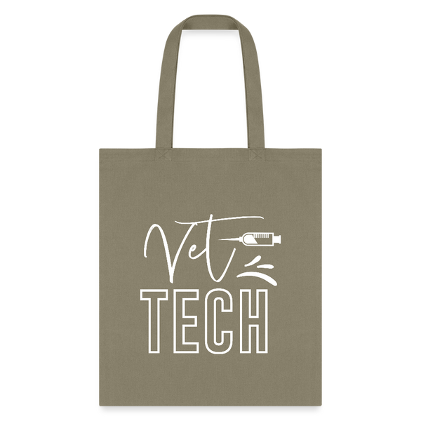 Vet Tech Needle Tote Bag-Tote Bag | Q-Tees Q800-I love Veterinary