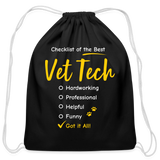 Checklist of the best Vet Tech Drawstring Bag-Cotton Drawstring Bag | Q-Tees Q4500-I love Veterinary