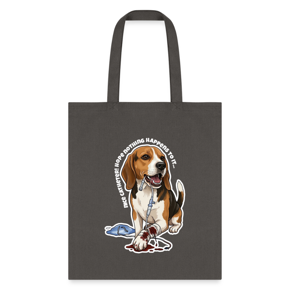 Nice catheter! Cotton Tote Bag-Tote Bag | Q-Tees Q800-I love Veterinary
