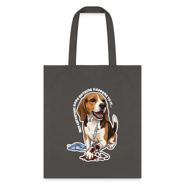 Nice catheter! Cotton Tote Bag-Tote Bag | Q-Tees Q800-I love Veterinary