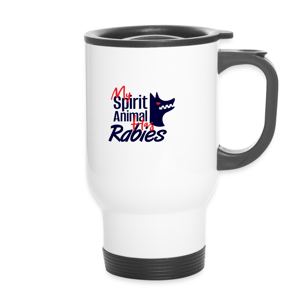 My Spirit Animal Has Rabies 14 oz Travel Mug-Travel Mug | BestSub B4QC2-I love Veterinary