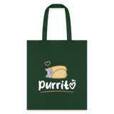 Purritto Tote Bag-Tote Bag | Q-Tees Q800-I love Veterinary