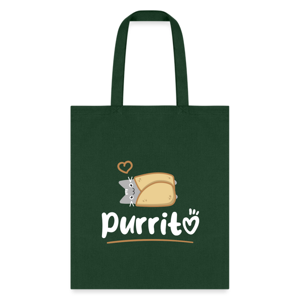 Purritto Tote Bag-Tote Bag | Q-Tees Q800-I love Veterinary