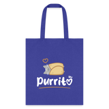 Purritto Tote Bag-Tote Bag | Q-Tees Q800-I love Veterinary