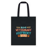 Veterinary receptionist ERA Cotton Tote Bag-Tote Bag | Q-Tees Q800-I love Veterinary