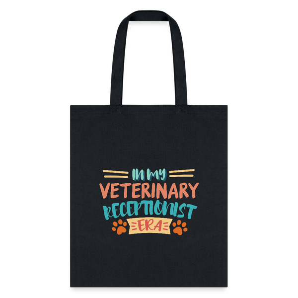 Veterinary receptionist ERA Cotton Tote Bag-Tote Bag | Q-Tees Q800-I love Veterinary