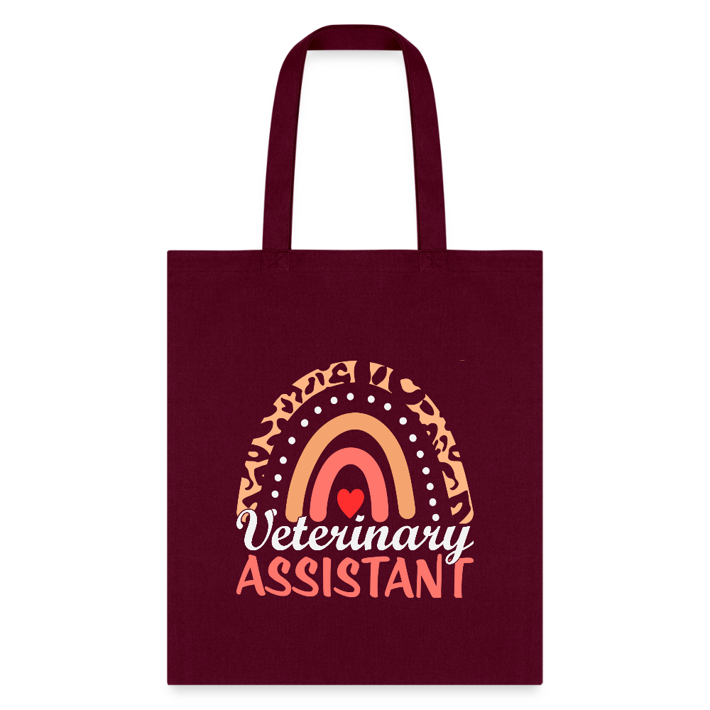 Veterinary Assistant Heart Tote Bag-Tote Bag | Q-Tees Q800-I love Veterinary