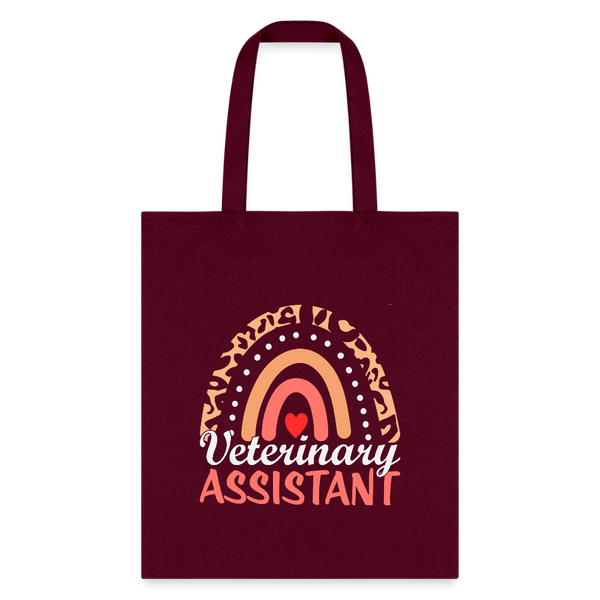 Veterinary Assistant Heart Tote Bag-Tote Bag | Q-Tees Q800-I love Veterinary