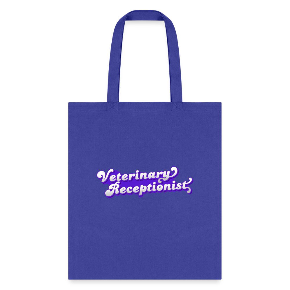 Veterinary Receptionist Cotton Tote Bag-Tote Bag | Q-Tees Q800-I love Veterinary