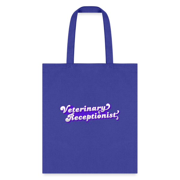 Veterinary Receptionist Cotton Tote Bag-Tote Bag | Q-Tees Q800-I love Veterinary