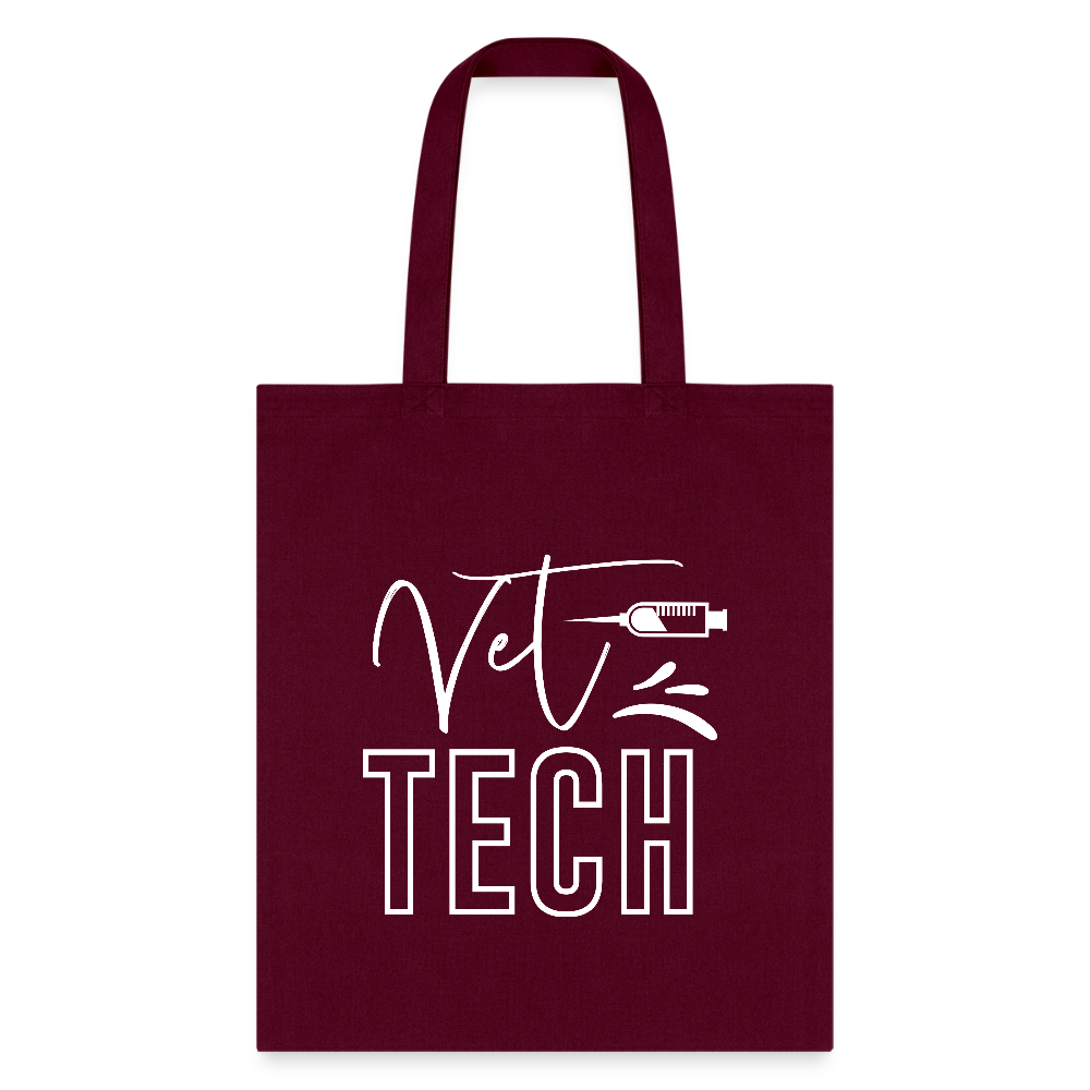 Vet Tech Needle Tote Bag-Tote Bag | Q-Tees Q800-I love Veterinary