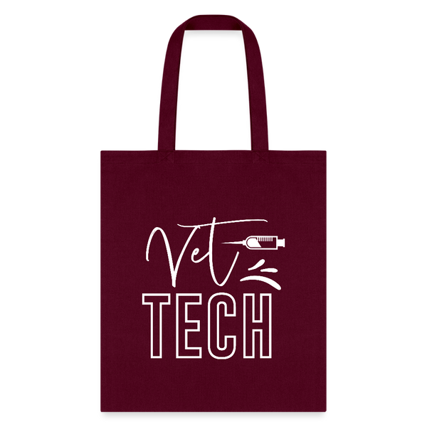 Vet Tech Needle Tote Bag-Tote Bag | Q-Tees Q800-I love Veterinary