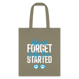 Never forget why you started Tote Bag-Tote Bag | Q-Tees Q800-I love Veterinary