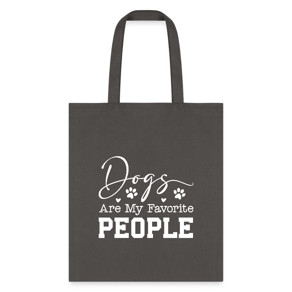 Dogs Are My Favorite People Tote Bag-Tote Bag | Q-Tees Q800-I love Veterinary