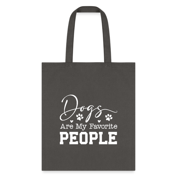 Dogs Are My Favorite People Tote Bag-Tote Bag | Q-Tees Q800-I love Veterinary