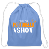 Time for Portobello shot Drawstring Bag-Cotton Drawstring Bag | Q-Tees Q4500-I love Veterinary