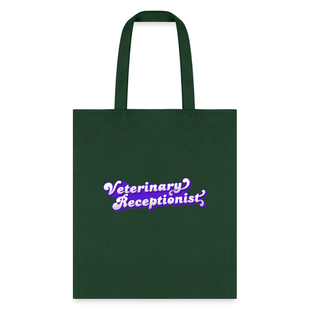Veterinary Receptionist Cotton Tote Bag-Tote Bag | Q-Tees Q800-I love Veterinary