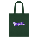 Veterinary Receptionist Cotton Tote Bag-Tote Bag | Q-Tees Q800-I love Veterinary