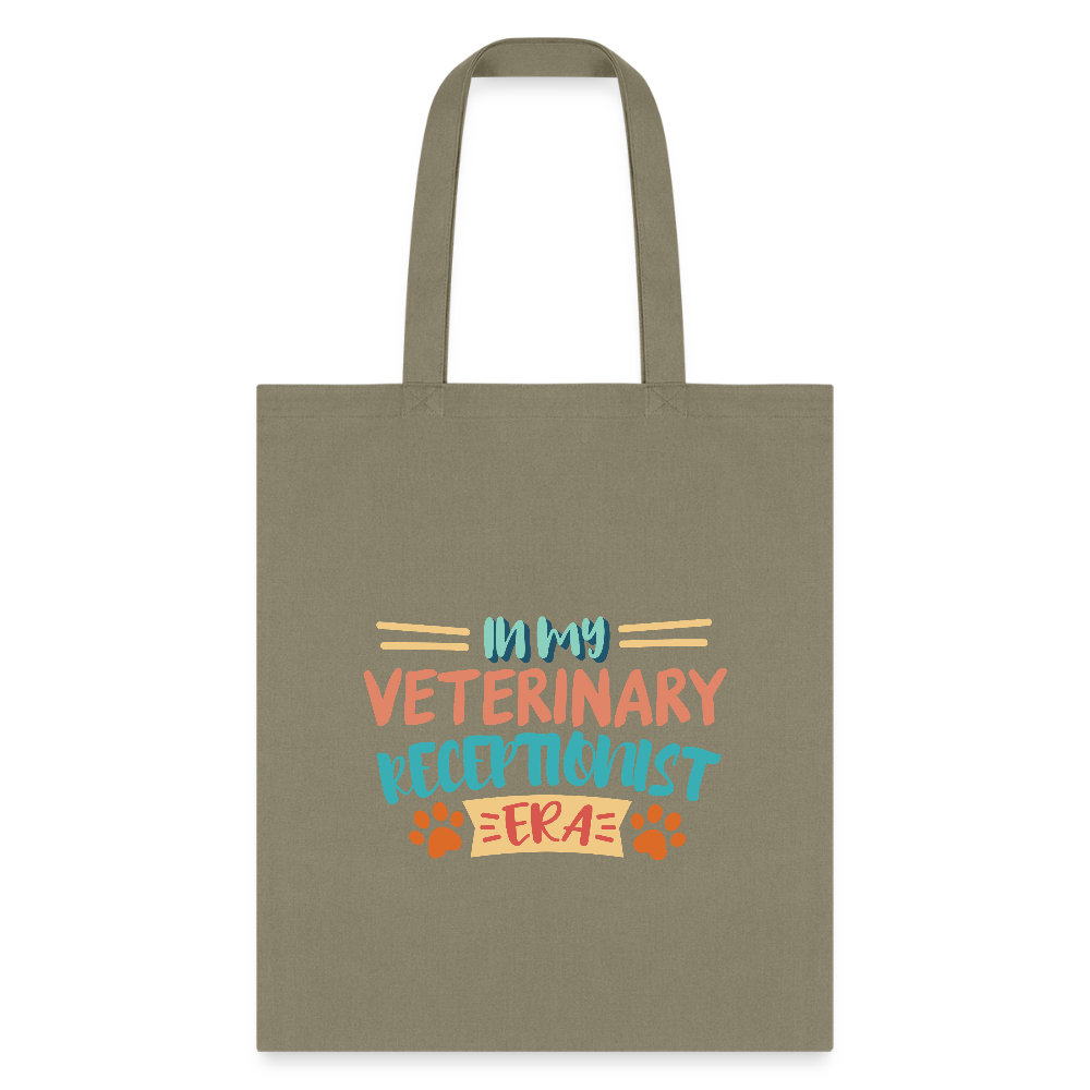 Veterinary receptionist ERA Cotton Tote Bag-Tote Bag | Q-Tees Q800-I love Veterinary