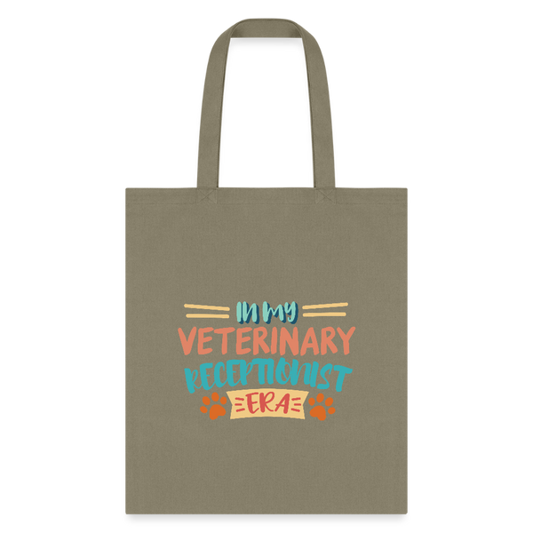 Veterinary receptionist ERA Cotton Tote Bag-Tote Bag | Q-Tees Q800-I love Veterinary