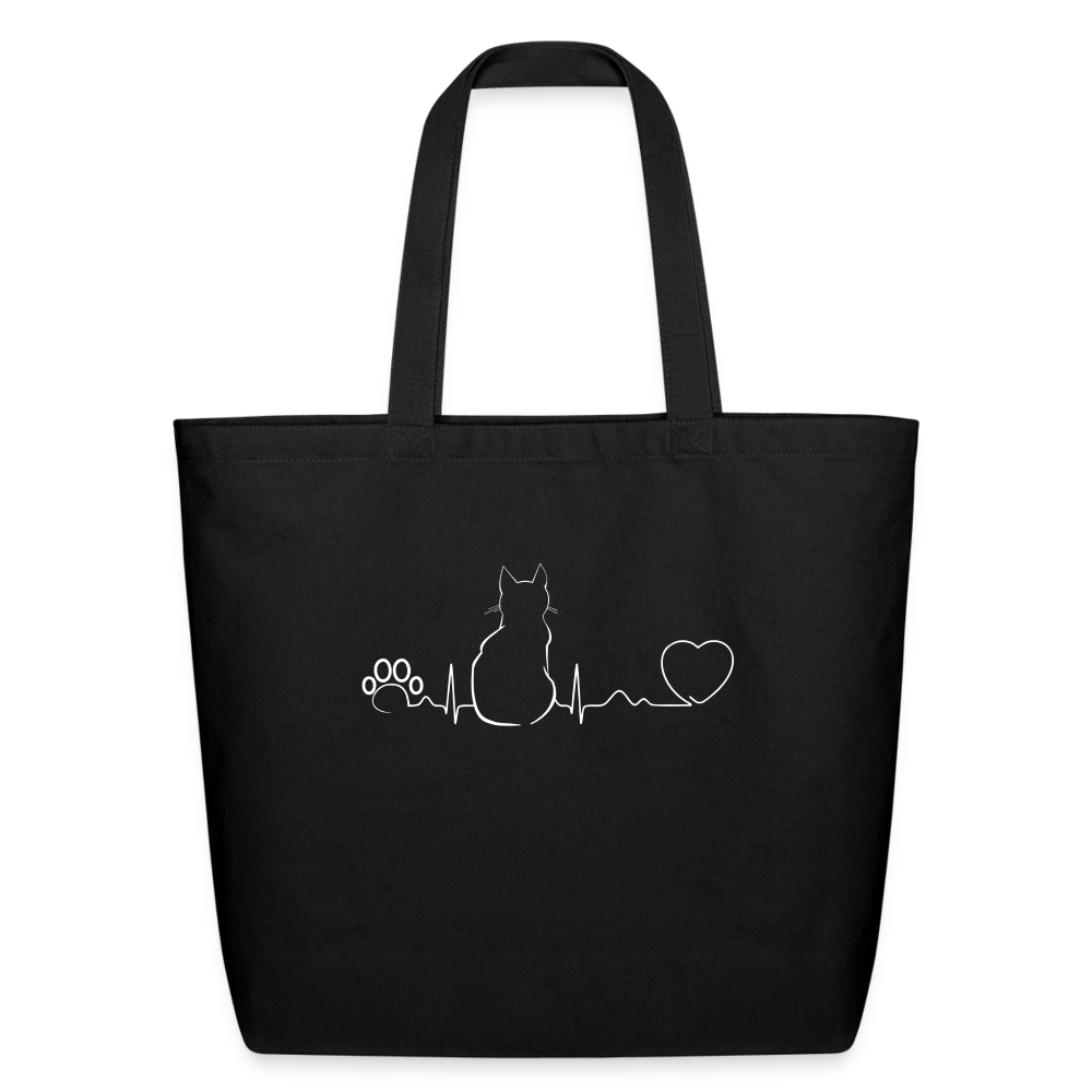 Cat Pulse Eco-Friendly Cotton Tote-Eco-Friendly Cotton Tote-I love Veterinary