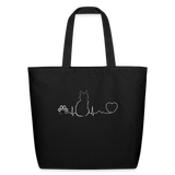 Cat Pulse Eco-Friendly Cotton Tote-Eco-Friendly Cotton Tote-I love Veterinary