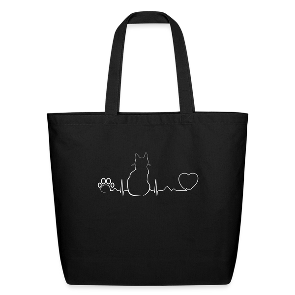 Cat Pulse Eco-Friendly Cotton Tote-Eco-Friendly Cotton Tote-I love Veterinary