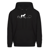 Horse Pulse Unisex Hoodie-Men's Hoodie | Hanes P170-I love Veterinary