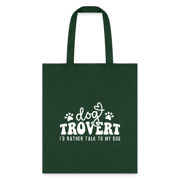 I'd rather talk to my Dog Tote Bag-Tote Bag | Q-Tees Q800-I love Veterinary