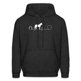 Horse Pulse Unisex Hoodie-Men's Hoodie | Hanes P170-I love Veterinary