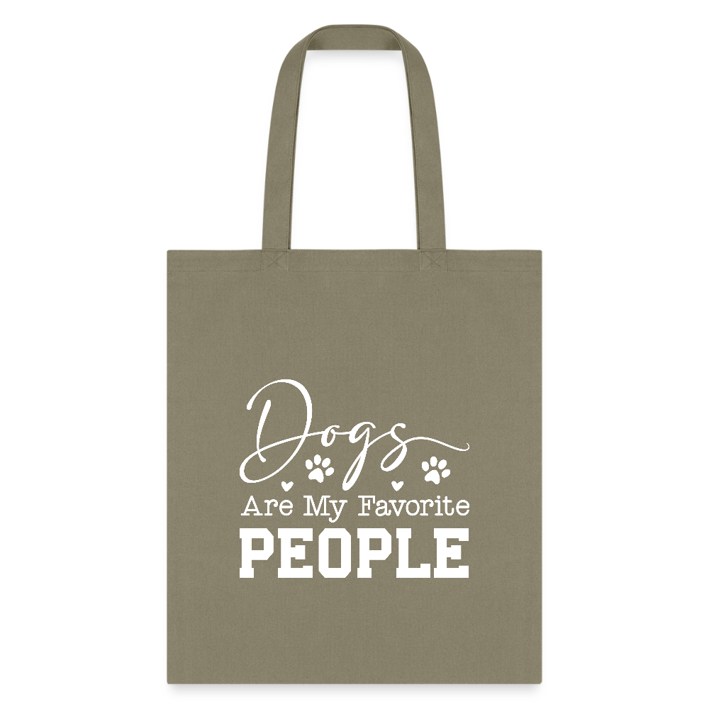 Dogs Are My Favorite People Tote Bag-Tote Bag | Q-Tees Q800-I love Veterinary