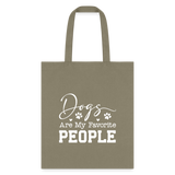 Dogs Are My Favorite People Tote Bag-Tote Bag | Q-Tees Q800-I love Veterinary