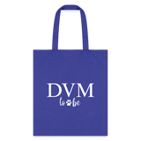 DVM to be Cotton Tote Bag-Tote Bag | Q-Tees Q800-I love Veterinary