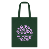 Vet Receptionist circle paws pattern Tote Bag